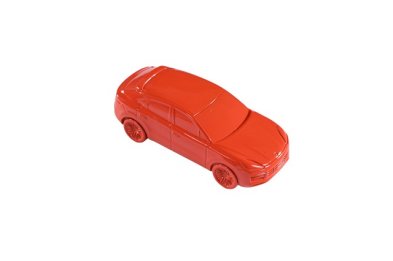 Porsche Cayenne Turbo Coupé – model samochodu, skala 1:43 / przycisk do papieru, w kolorze Lava Orange