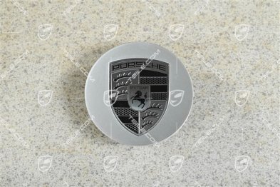 Hub cap, concave, emblem Turbonite / Rhodium, brilliant chrome