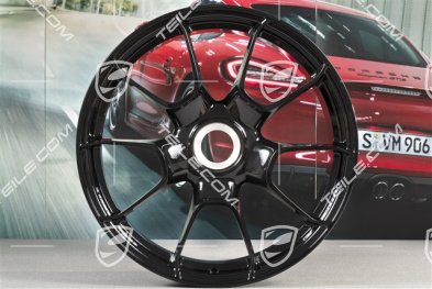 20" komplet felg 911 Turbo S Exclusive Design, felgi 11,5J x 20 ET56 + 9J x 20 ET51, czarny wysoki połysk