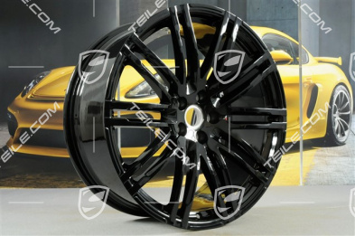 21" komplet felg Turbo III, 9J x 21 ET26 + 10J x 21 ET19, czarny wysoki połysk