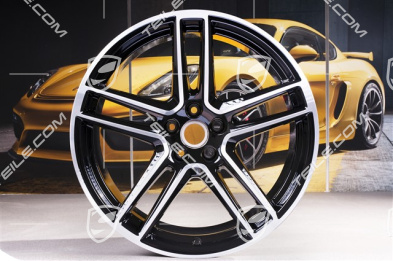 20-inch wheel rim "Macan Turbo", 10J x 20 ET19, CMS, black high gloss