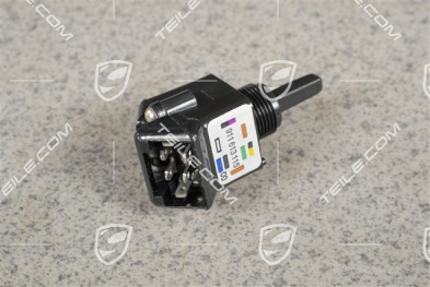 Przełącznik regulacji lusterka, Skóra, Czarny