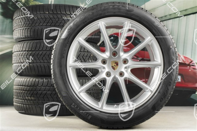 20-inch Cayenne COUPE Design winter wheel set, rims 9J x 20 ET50 + 10,5J x 20 ET55 +  Pirelli winter tyres 275/45 R20 + 305/40 R20, with TPMS
