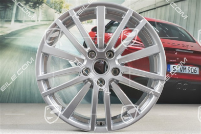 20" Komplet felg Panamera Design, 9,5J x 20 ET71 + 11,5J x 20 ET68, srebrny Brilliant chrome