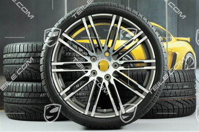 20" koła zimowe "Turbo", komplet, felgi 8,5J x 20 ET51 + 11J x 20 ET52 + opony zimowe Pirelli 245/35 R20 + 295/30 R20, z czujnikami ciśnienia