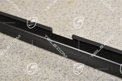 Side window trim, outer, front door, Black matte, R