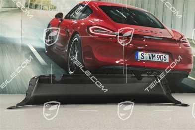 Spyder, Prowadnica powietrza przedniego zderzaka, środkowa górna, Czarna satyna