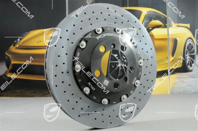 PCCB Hamulce ceramiczne, komplet, 2x tarcza przednia + 2x tylna, 2x zacisk przedni + 2x tylny, klocki, 991.2 GT3 / GT3RS / GT2RS