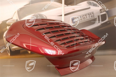 Turbo rear spoiler, incl. rear bonnet (engine lid), set incl. grille and all attachment parts