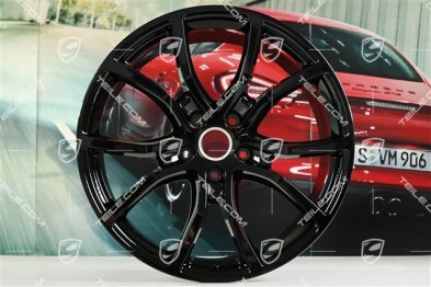21-inch wheel rim set Exclusive Design, 11J x 21 ET49 + 9,5J x 21 ET46, for Cayenne Coupé, black high gloss