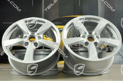 18-inch Cayman S wheel set, 8J x 18 x ET 57 + 9J x 18 x ET 43