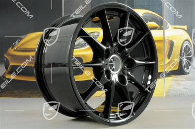 17" Felge Carrera II, 10-Speichen, 9J x 17 ET55, schwarz hochglanz