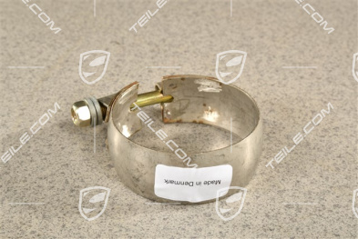 Exhaust tensioning / restraining strap / clamp with screw