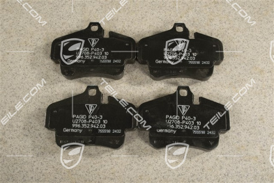 Set of brake pads, PCCB ceramic brakes, GT3/GT2, L+R