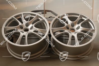 21" Felgensatz, Cayenne Sport / GTS, Felgen 10Jx21 ET50 + 10Jx21 ET50, silbern