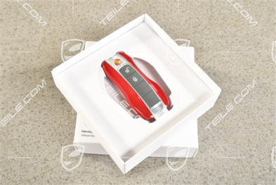 Vehicle key side faces / Key cap, Painted / lacquered, set guards red