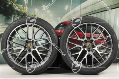 21" RS Spyder Design Sommerräder, Felgen 9,5J x 21 ET27 + 10J x 21 ET19 + Continental Sommerreifen 265/40 R21 + 295/35 R21, mit RDK-Sensoren