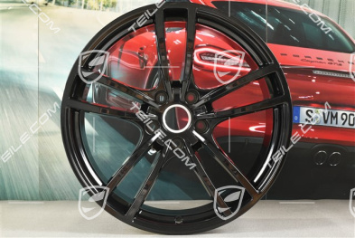 21-inch wheel rim Cayenne Turbo, 11J x 21 ET49, black high gloss