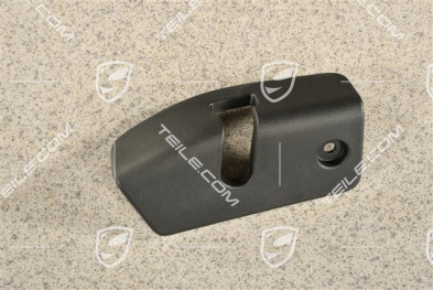 Rückenlehne, Schlossabdeckung mitte, Schwarz