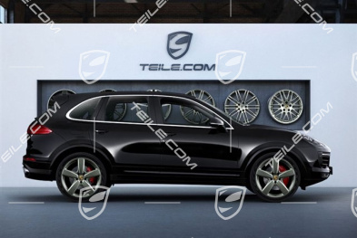 21" Sport Classic Sommerräder Satz, Felgen 10J x 21 ET50 + Sommerreifen 295/35 R21, lackiert in Platinum (seidenglanz)