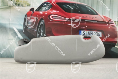 Osłona przeciwsłoneczna, Coupe, skóropodobna, Graphite grey, R
