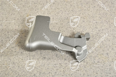 Cover trim / rosette for front seat hinge, inner, Silvergrey Metallic, R