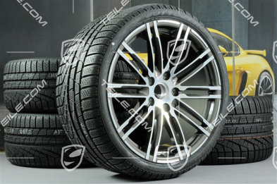20" Winterräder Satz "Turbo", Felgen 8,5J x 20 ET51 + 11J x 20 ET52 + Pirelli Winterreifen 245/35 R20 + 295/30 R20, ohne RDK-Sensoren