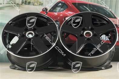 19" Felgensatz Cayenne Sport Classic II, 8,5J x 19 ET59, schwarz hochglanz