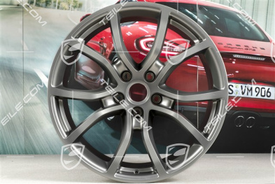 21-inch wheel rim, Cayenne Exclusive Design, 11J x 21 ET49, Platinum satin-matt