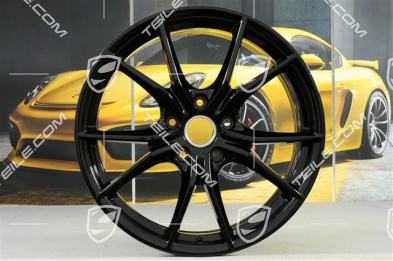 20-inch wheel rim set Carrera S IV, 8,5J x 20 ET49 + 11J x 20 ET78, for winter wheels, C2/C2S, Jet Black Metallic