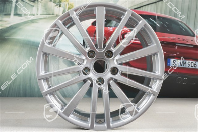 20" Komplet felg Panamera Design, 9,5J x 20 ET71 + 11,5J x 20 ET68, srebrny Brilliant chrome