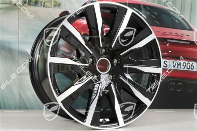 20" Felge Taycan Tequipment Design, 11J x 20 ET60, schwarz hochglanz
