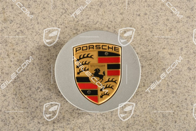 Raddeckel, großes farbiges Porschewappen