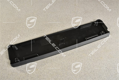Front bumper number / Licence plate support, large, Black