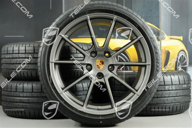 20" Spyder Sommerräder Satz, Felgen 8,5J x 20 ET57 + 10,5J x 20 ET47, Pirelli Sommerreifen 235/35 ZR20 + 265/35 ZR20