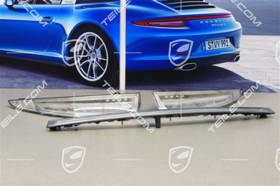 Heckleuchten Klar (weiß), Satz (L+R+Reflektorblende), C4 / C4S / C4GTS / Targa4 / Targa4S / Targa4GTS