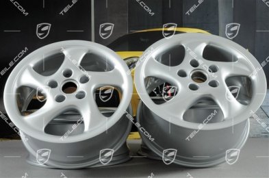 18-inch Turbo Look I wheel set, 8J x 18 ET52 + 10J x 18 ET65