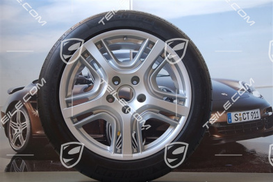 19-inch Panamera Design summer wheel set, wheels 9J x 19 ET 60 + 10J x 19 ET61 + tyres 255/45 R19+285/40 R19, TPMS