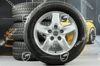 18" Cayenne Turbo Winterräder Satz, 4x Felgen + NEUE Winterreifen 255/55 R18
