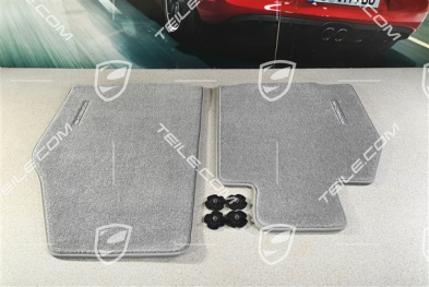 Dywaniki welurowe, stone grey