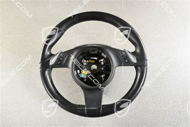 Multifunktionslenkrad,  Schwarz, Sport Chrono, (beschadight leder)