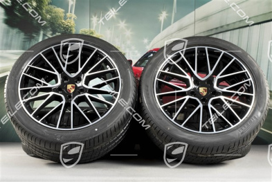 21" koła letnie Cayenne RS Spyder, komplet, felgi 9,5J x 21 ET46 + 11,0J x 21 ET58 + opony letnie Pirelli P Zero 285/40 R21 + 315/35 R21, z czujnikami ciśnienia, EXCLUSIVE