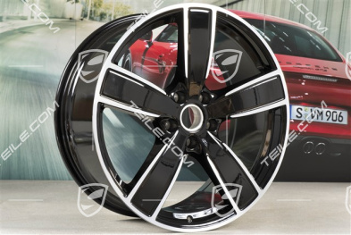 22" Felgensatz Cayenne Sport Classic, 10J x 22 ET48 + 11,5J x 22 ET61, schwarz hochglanz