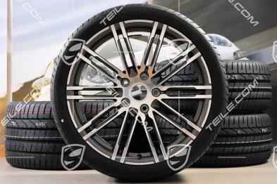 20-inch Turbo III summer wheel set, 8,5J x 20 ET51 + 11J x 20 ET70, tyres 245/35 ZR20 + 295/30 ZR20, with TPM