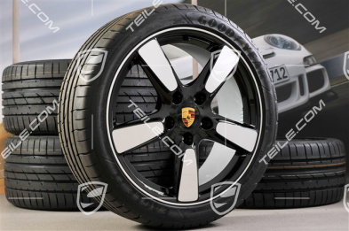 19-inch Cayman S "Sport Classic Look" summer wheel set, 8J x 19 ET57 + 9,5J x 19 ET45, tyres 235/40 ZR19 + 265/40 ZR19, without TPM