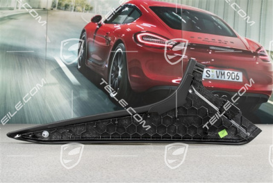 Mittelkonsole, Blende, Leder, seitlich, Schwarz, L