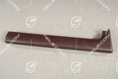 Knee protection strip, leatherette, wine red, L