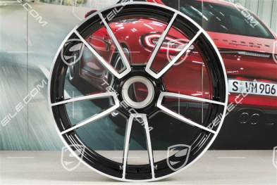 20-inch Turbo S wheel rim, 9J x 20 ET41, black high gloss