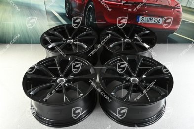 19" Felgensatz Macan Design, 8,5J x 19 ET21 + 9J x 19 ET21, schwarz seidenmatt
