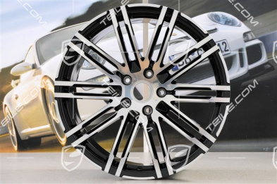 21" Felge Turbo III, Facelift, 10J x 21 ET50, schwarz hochglanz